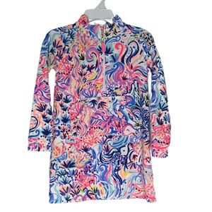 Lilly Pulitzer Girl’s Pullover Zip Dress Skipper So Sofishticated Size M 6/7‎